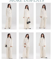 Nouveauté, vente en gros, ensemble modeste, collection d'hiver pour femmes, ensemble polo minimaliste, robe musulmane, vêtements islamiques tendance