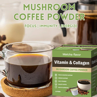 Focus personnalisé et énergie Matcha Vitamine B Superfood Café Collagène Champignon Café