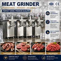 Machine à hacher la viande industrielle pour le bœuf, le porc, le poulet, les saucisses, les hamburgers, les boulettes de viande et la préparation d'aliments pour animaux de compagnie