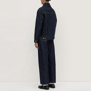 <span class=keywords><strong>Giacca</strong></span> <span class=keywords><strong>in</strong></span> Denim <span class=keywords><strong>oversize</strong></span> da donna 100% <span class=keywords><strong>giacca</strong></span> di <span class=keywords><strong>jeans</strong></span> blu scuro <span class=keywords><strong>in</strong></span> Denim grezzo capispalla Casual stile Streetwear - Product Image 5