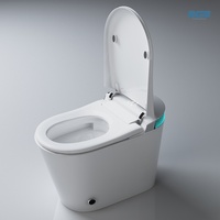 Appareil sanitaire moderne intelligent monté au sol, WC électronique pour filles, chasse automatique en céramique, toilette intelligente P-trap/S-trap