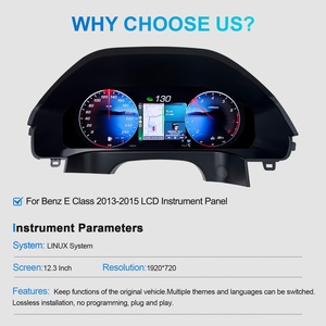 Navihua 12.3 " LCD Dashboard Ghost Screen Virtual Cockpit <b>Car</b> Digital Cluster Carplay Meter <b>for</b> Mercedes Benz E Class 2013 2015 - Product Image 3