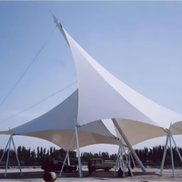 Cubierta para Amfiteatro al Aire Libre de Acero Ligero y Membrana ETFE/PTFE con Servicios de Soldadura y Doblado, Impermeable para Espacios Culturales