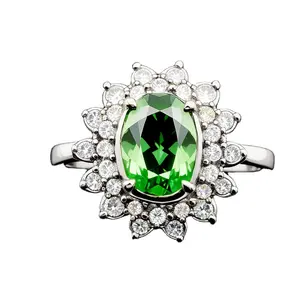 תכשיטי אופנה טבעת כסף 925 2024 טבעת יהלום מותאמת אישית מעוצבת על ידי מעצבים חדשים