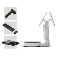 Кассовый аппарат Jinshijie с двумя экранами, Windows, сенсорным экраном, Wi-Fi 6, Bluetooth 5.2, технологией NFC (гарантия 1 год)