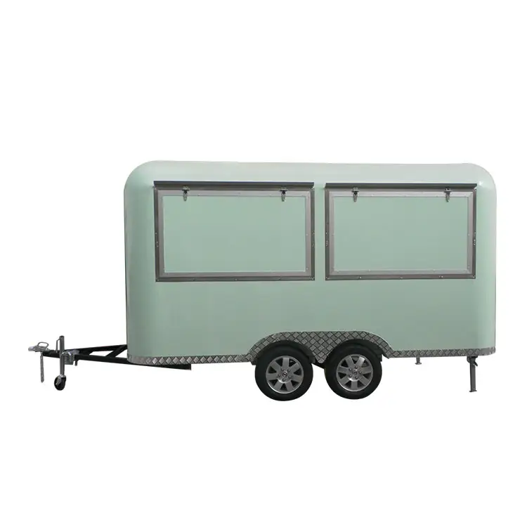 Aperitivos rápidos al aire libre rápido móvil barato airsteam camión de comida remolques carrito de helados carritos de Café van para la venta