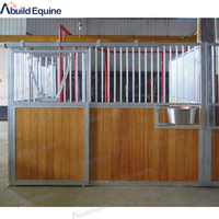 Nouvelle écurie portable pour chevaux en acier soudé et aluminium avec porte coulissante, pour l'élevage de chevaux en DIY