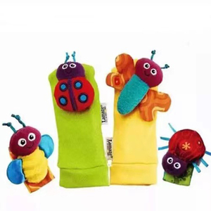 En gros, jouets <span class=keywords><strong>hochets</strong></span> en coton doux à motifs de dessins animés pour bébés, chaussettes-bracelets en peluche mignonnes, <span class=keywords><strong>et</strong></span> accessoires de sécurité pour <span class=keywords><strong>poignets</strong></span>, <span class=keywords><strong>pieds</strong></span>, jambes <span class=keywords><strong>et</strong></span> chevilles pour bébés - Product Image 5