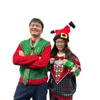 Pull de noël 2025 nouveau pull à col rond décontracté pour hommes et femmes pull moche
