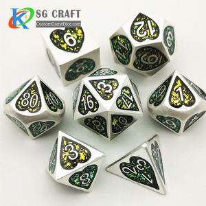 Mini Dados Poliédricos Sólidos de 6mm para D&D, Juego de Dados Metálicos en Miniatura de 10mm, Dados Personalizados para Calabozos y Dragones - Product Image 6