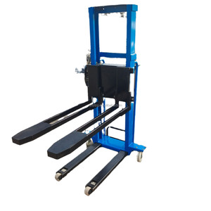 Small Self-Load Lifting <strong>Stacker</strong> <strong>Portable</strong> <strong>Mini</strong> Semi-Electric Forklift Hand Manual Lifting Forklift - Product Image 1