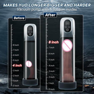 Neue Elektrische LCD-Penispumpe zur Penisvergrößerung, Penistrainer, Saug-Masturbator für Männer, <span class=keywords><strong>Penis</strong></span>-Pumpe, Sexspielzeug für Männer - Product Image 2
