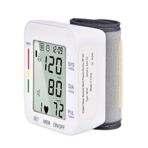 Monitor digital de presión arterial para muñeca, dispositivo de medición de presión arterial con pantalla lcd grande profesional, con precisión automática