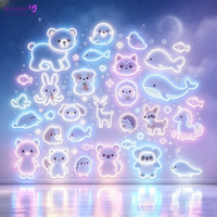 Lampe murale LED néon USB décorative, mignonne et romantique, pour fêtes d'anniversaire, chambre d'enfant et ambiance de zone de jeux