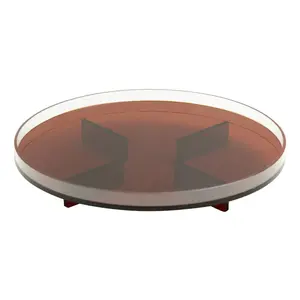 TCH Custom New Design For Home Decor Round Colorful Plastic Transparent Assembly Acrylic Serving Tray