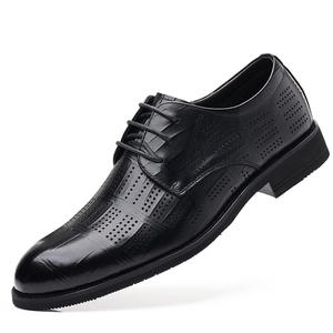 Zapatos Oxford Casuales de Boda para Hombre, Hechos a Mano, de Malla Negra, Ligeros, Transpirables, Impermeables, con Parte Superior Brillante - Product Image 6