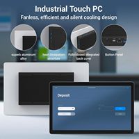 Panel PC Táctil Industrial Todo en Uno de 13.3 Pulgadas, Celeron N5100, Pantalla IPS FHD, Win11 Pro, LAN Gigabit para Tipo-C, DDR4, SSD+HDD