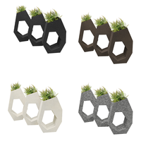Nouveau pot de fleurs en fibre de verre de style nordique, grand pot moderne et simple pour salon, plantes vertes d'intérieur, jardin