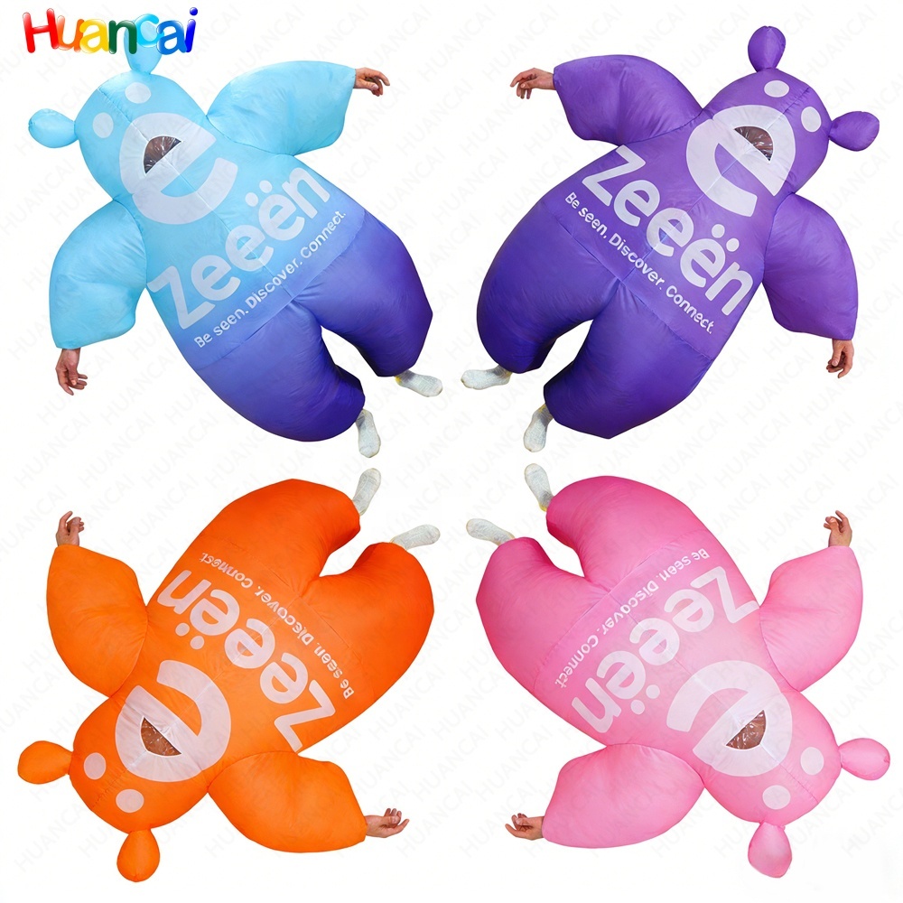 Opblaasbaar Sumo-kostuum Voor Kinderen – One Size (120-150 Cm), Met Hoed En Ventilator, Voor Halloween En Feestjes