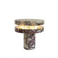 Lampe de table en marbre, style nordique moderne minimaliste, lumière chaude, lampe de chevet pour salon, hôtel, chambre à coucher