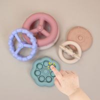 Personnalisé Montessori enfants blocs de construction bébé anneaux à empiler jouet bébé jouets d'apprentissage éducatifs