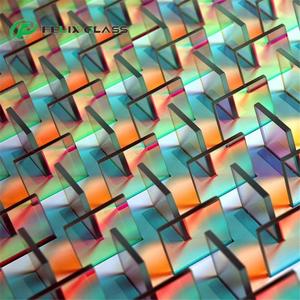 Decorative Iridescent Dichroic <b>Glass</b> <b>Sheets</b> for Hotel Industrial Building Facade Display Screen Anti-UV Waterproof High Light - Product Image 3