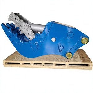 Blue <b>Hydraulic</b> Concrete Pulverizer Attachment for 18-24 Ton Excavator with Bearing Core Components Rebar <b>Cutter</b> - Product Image 1