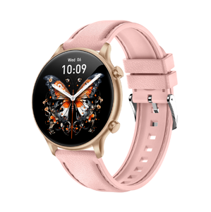 DF HT12 男女通用智能手表（2条表带）1.27英寸高清40毫米iOS Android通话健康睡眠追踪120种运动模式IP68 - Product Image 2