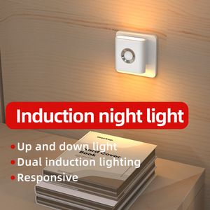 Luz Nocturna LED con Sensor de Control de Luz Cálida <span class=keywords><strong>para</strong></span> Dormitorio, Mesita de Noche, Ilumina el <span class=keywords><strong>Camino</strong></span> <span class=keywords><strong>para</strong></span> un Sueño Seguro - Product Image 3