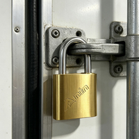 Cadenas en laiton robuste pour extérieur, cadenas à clé de sécurité pour entrepôt, remise, jardin, portail, salle de stockage