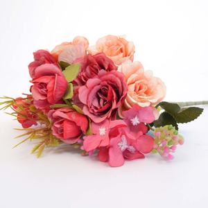 Maria Hortensia Wit Boeket Kunstbloemen Voor Afstuderen En Halloween Partij Fabriek Groothandel Voor Bruiloft Thuis Gebruik - Product Image 1