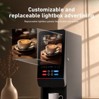 Distributeur de café commercial de table, 2 options de boissons, café instantané froid et chaud pour bureau et hôtel