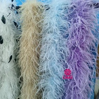 Plumes de boa teintes 2M, plumes d'autruche de qualité pour artisanat, fête, mariage, vêtement, robe, accessoire de costume