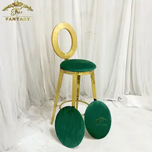 Роскошный барный стул из нержавеющей стали золотого цвета с о-образной спинкой, высокий стул для кухни, вечеринки