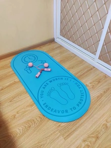 Alfombrilla de Ejercicio para Saltar con Cuerda, Alfombrilla Antideslizante y Silenciosa de 6mm/8mm de Grosor, Alfombrillas de Yoga Ovaladas - Product Image 5