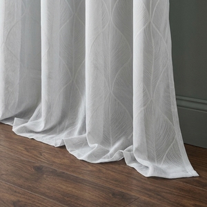DaiRui <span class=keywords><strong>Cortinas</strong></span> Traslúcidas Jacquard Premium con Diseño de Hojas y Ojales, Filtro de Luz Botánico <span class=keywords><strong>para</strong></span> Ventanas, <span class=keywords><strong>para</strong></span> Venta al por Mayor y Minorista - Product Image 2