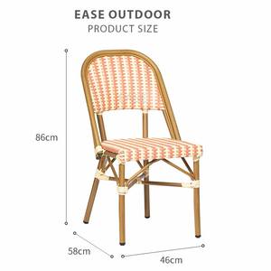 Muebles impermeables para exteriores, juego de sillas para balcón, jardín, patio, <span class=keywords><strong>bistro</strong></span>, Francia, venta al por mayor, E6021-W305 - Product Image 2