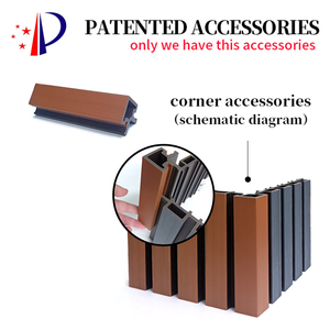 Écran de protection extérieur en lattes composite bois-plastique, lattes verticales pour fenêtre moderne, portique, véranda - Product Image 5