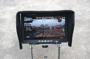 Wireless FPV <b>Drone</b> Display 5 Inch IPS Monitor Built-in DVR 5.8GHz Diversity Receiver 4000mAh <b>Battery</b> - Product Image 3
