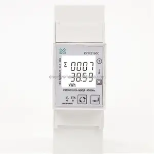 80A remote control din rail mqtt zigbee smart single phase power meter kwh meter