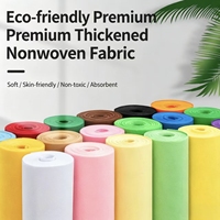 Rouleau de feutre non tissé aiguilleté épais et coloré, en polyester écologique, pour artisanat DIY et emballage