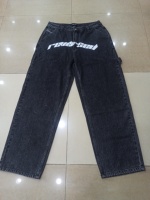 Pantalon en jean bleu foncé coupe ample pour homme, modèle original, nouvelle collection, style Polar Skate pour grands garçons