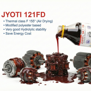 Vernis d'isolation électrique classe F, séchage à l'air, Jyoti 121 FD, pour la protection des enroulements de moteur. - Product Image 4