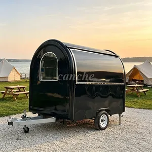 Camionnette alimentaire mobile commerciale de 2,2 m, mini-remorque personnalisée pour la vente de glaces et desserts en rue - Product Image 1