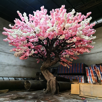 Arbres artificiels KH, cerisier en fleurs rose Sakura pour la décoration d'entreprises horticoles et de restaurants
