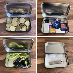 Metal Packaging Hinged Tin <b>Boxes</b> with Lid Custom 50ml 100ml <b>Small</b> Metallic Box Can for <b>Gift</b> with Hinged - Product Image 6