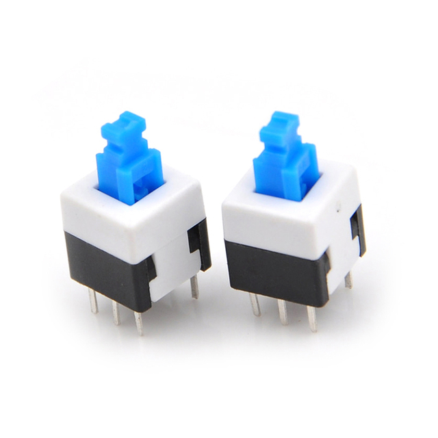 Shenzhen CXCW E-era Other Electronic Components 7*7mm Made in China 6 Pin Self-locking Push Button Switch