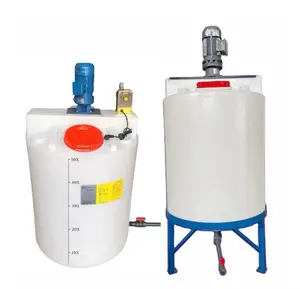 Hot sale plastic water storage conical cone bottom tank chemical dosing mixing tank with agitator
