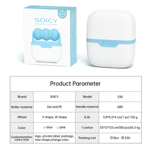 Mini Rodillo Facial <span class=keywords><strong>de</strong></span> Hielo 2 en 1 S30, Enfriador Facial, Masajeador Facial <span class=keywords><strong>de</strong></span> Hielo, Rodillo para Ojos y Piel <span class=keywords><strong>con</strong></span> Cubierta <span class=keywords><strong>de</strong></span> Plástico - Product Image 6