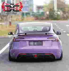 <span class=keywords><strong>C</strong></span> Phong <span class=keywords><strong>C</strong></span>ách <span class=keywords><strong>C</strong></span>ơ Thể Kit Đối Với Tesla Mô Hình 3 Cao Nguyên 2024 + Sợi Carbon Mái Spoiler Đuôi Lip Wing Top Spoilers - Product Image 6